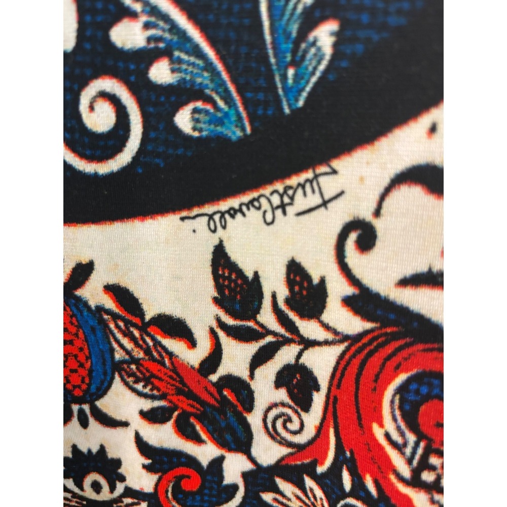 Just Cavalli Womens Long Sleeve Paisley Mixed Print Sheath Dress Black White L - Picture 4 of 8